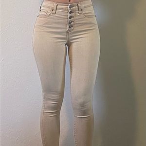 Altar’d State Tan Skinny Jeans 25”